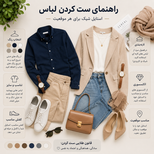 راهنمای جامع ست کردن لباس؛ چگونه همیشه شیک و خوش‌پوش باشیم؟