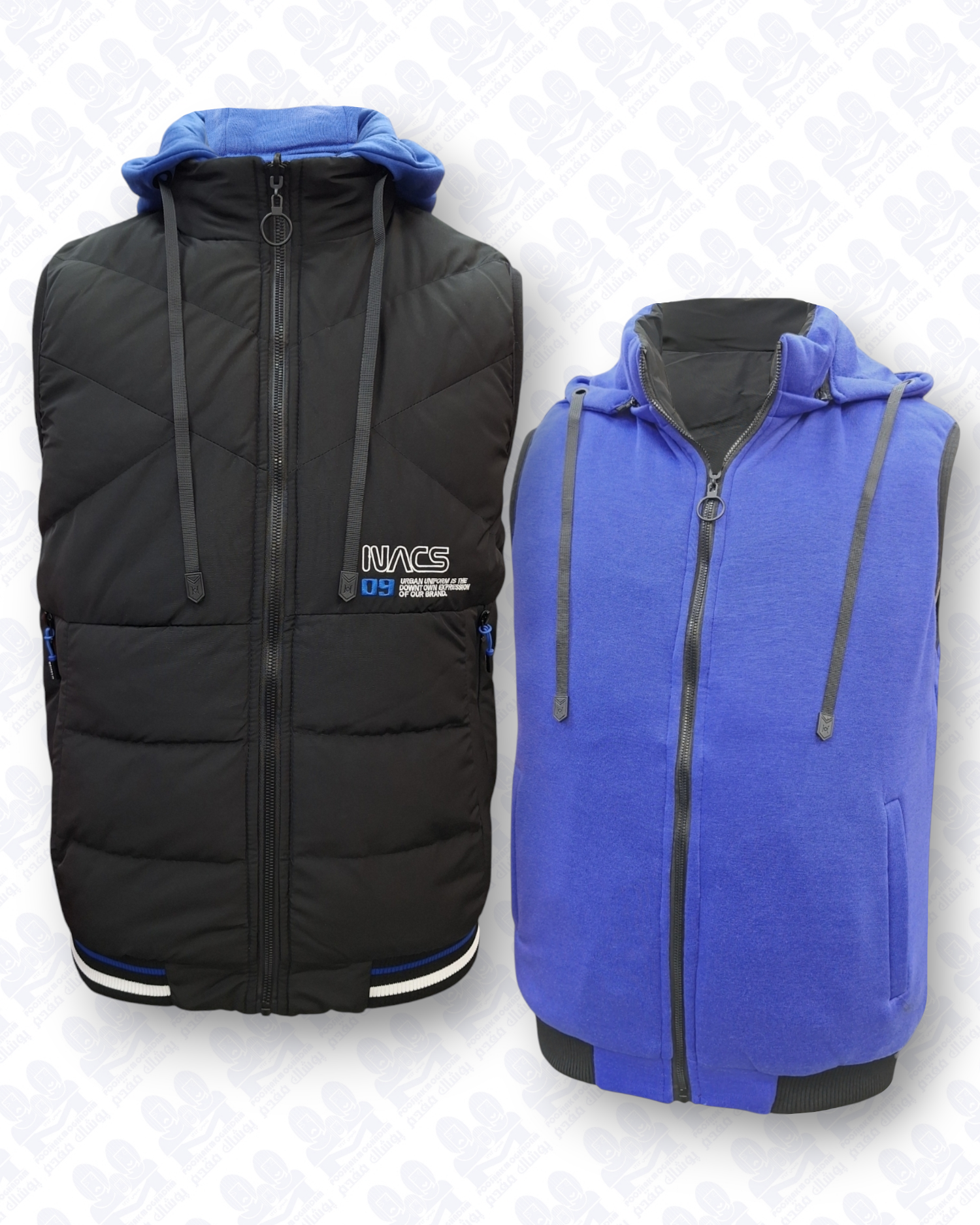 پافر سیلیکونی کد3100-99032 سایز2XL مشکی آبی