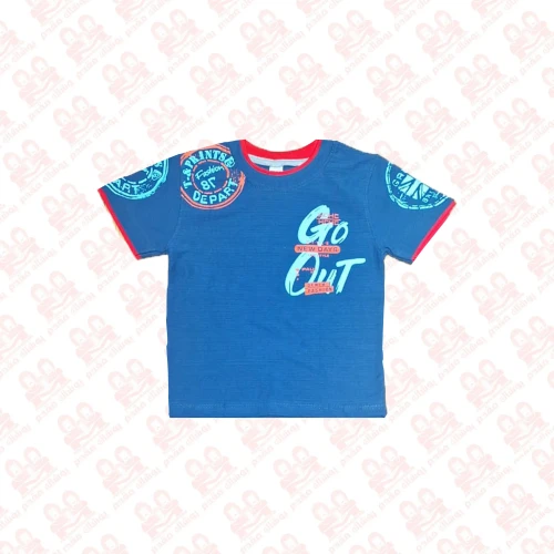 تیشرت پسرانه یقه گرد اسلپ کد4500-722