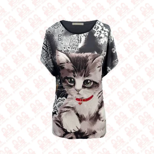 تیشرت گیاهی آستین سرخودکد6000-07