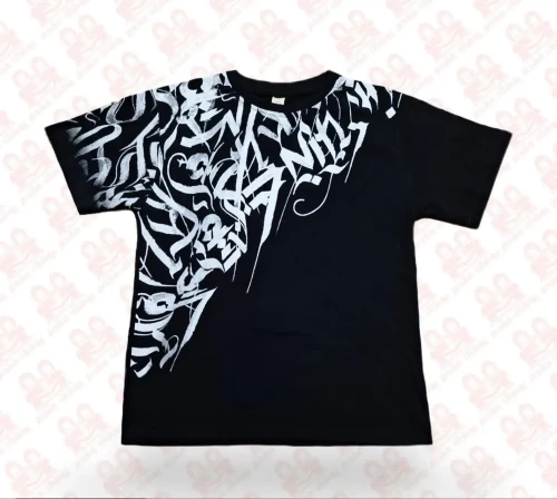 تیشرت بچگانه پنبه چاپی مشکی کد5900-219