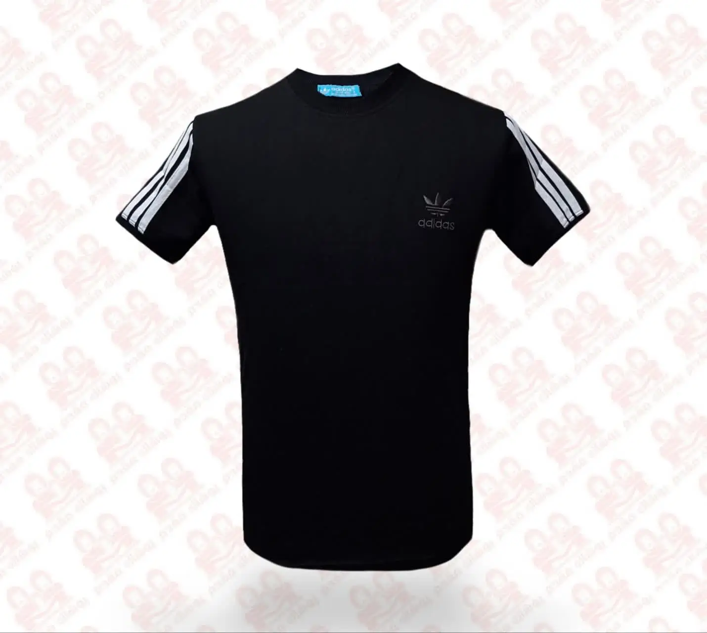 تیشرت مردانه یقه گرد پنبه گلدوزی ادیداس کد1400 سایز2XL