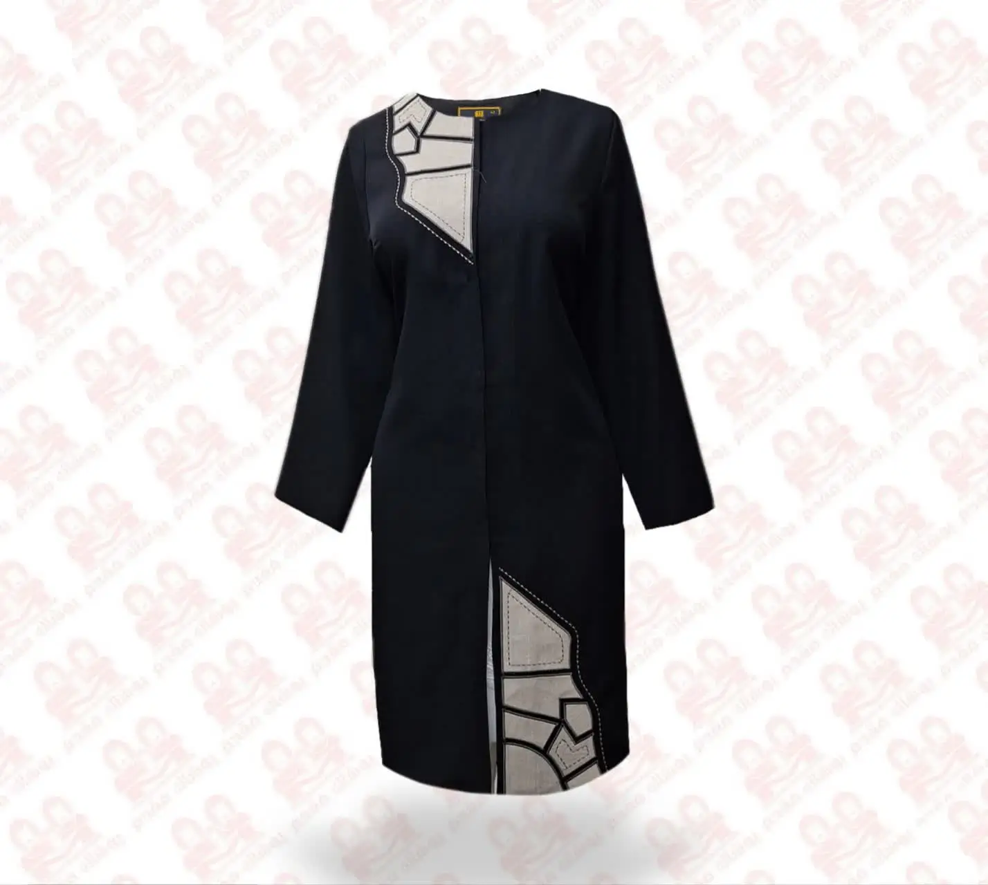 مانتو زنانه یقه گرد کد1600-52-01 سایز48