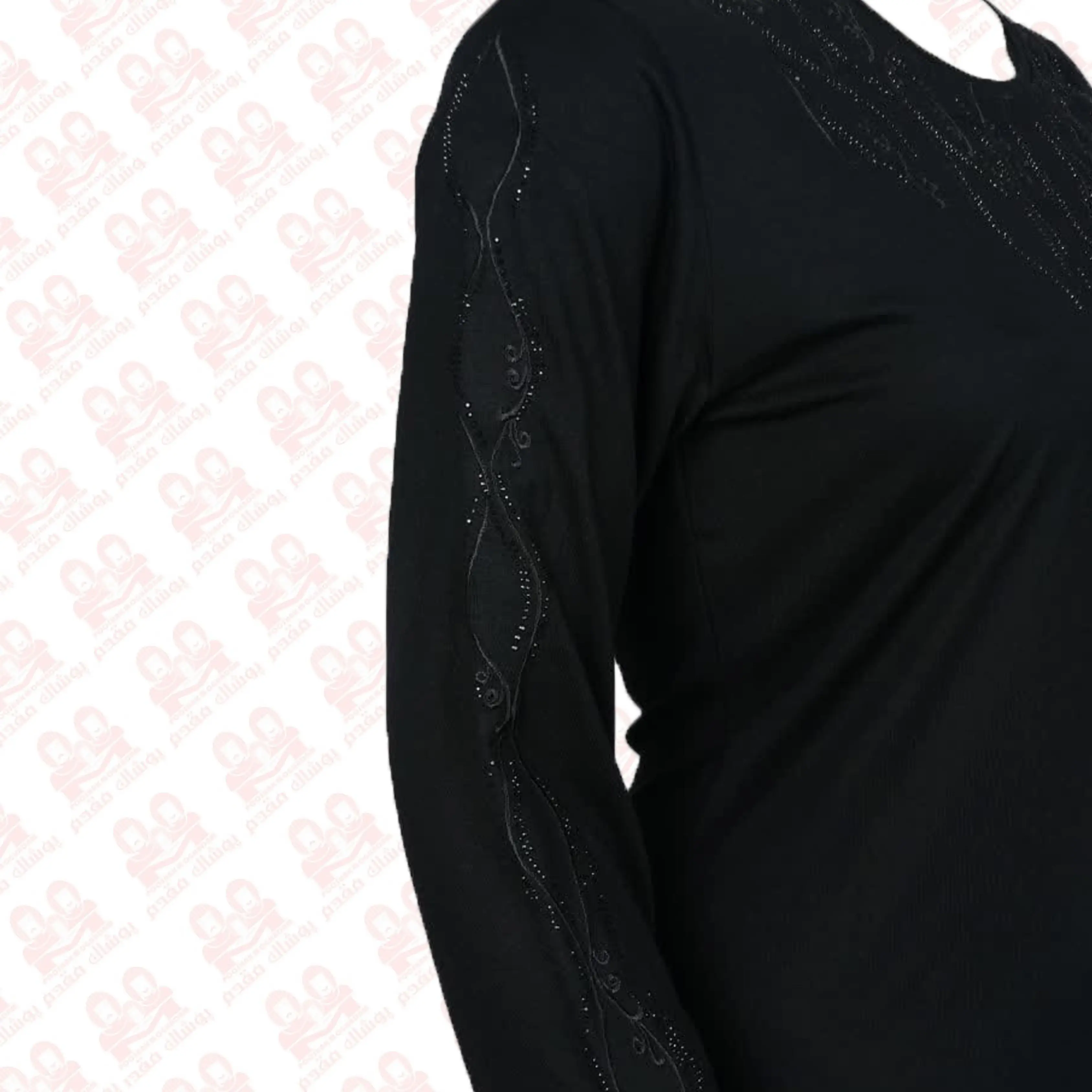 بلوز زنانه ویلفو گلدوزی مشکی کد1900-22121 سایز3XL