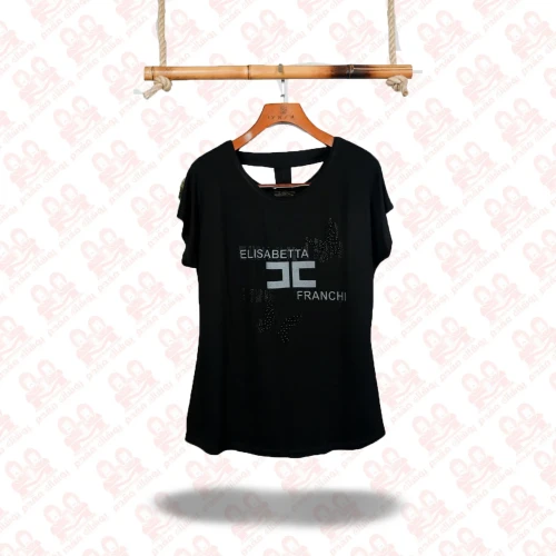 تیشرت زنانه پشت باز ویلفو چاپی کد1900-55025