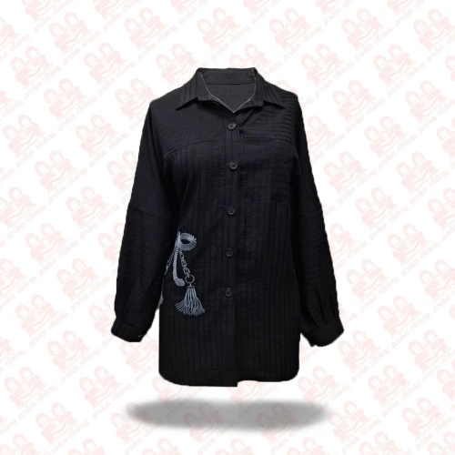 شومیز زنانه زیپی گلدوزی صوفیا کد2400