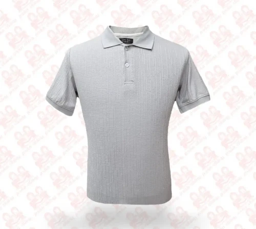 تیشرت مردانه یقه دار ژاکارد کد2000