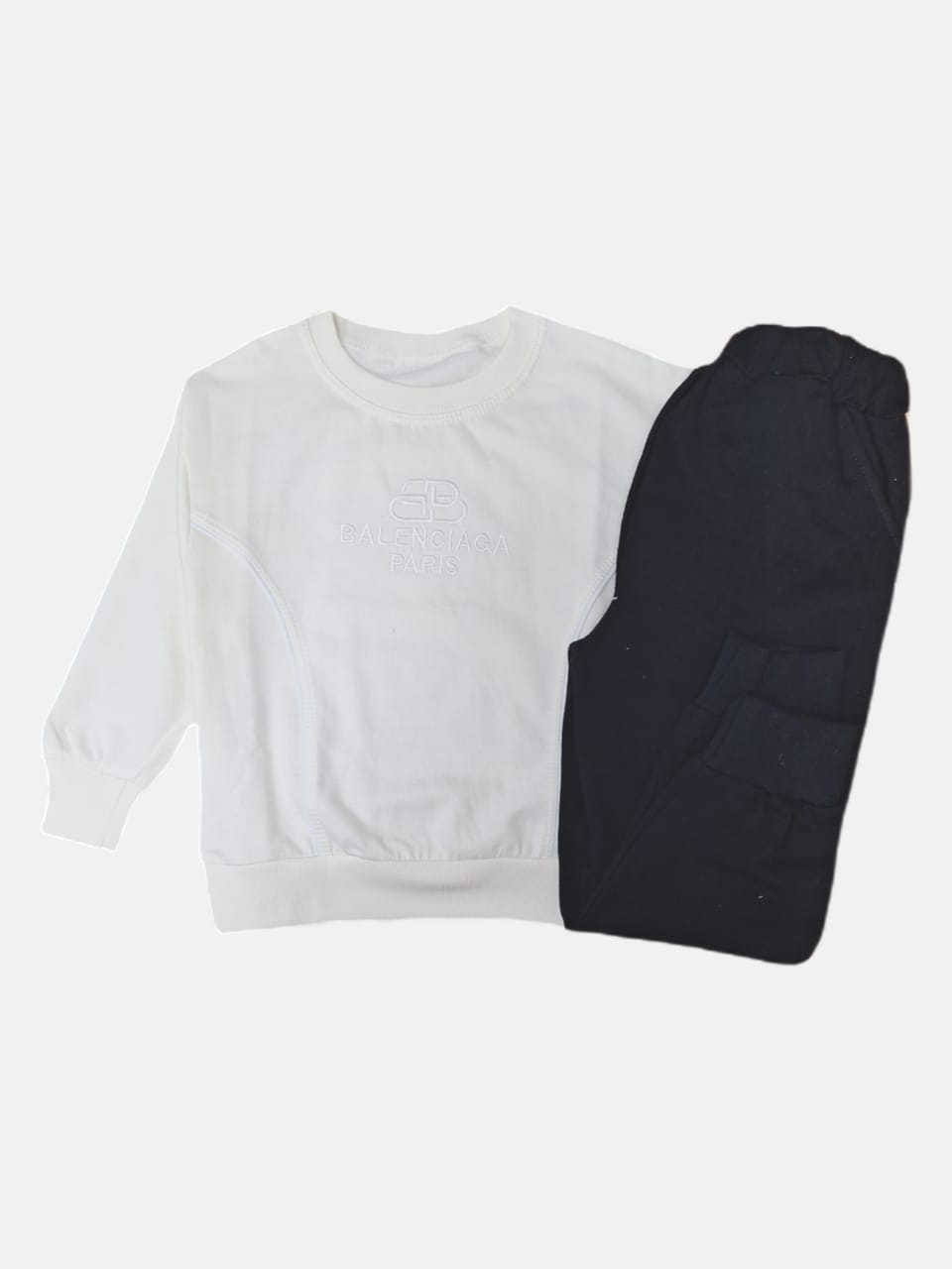 ست پسرانه بلوز شلوار سفید CT سایز40