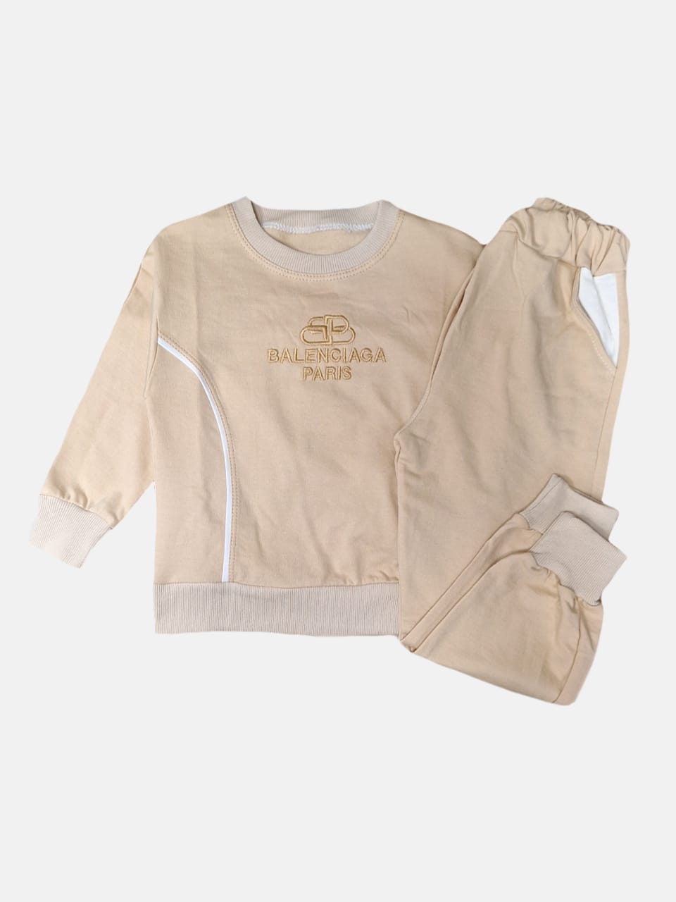 ست پسرانه بلوز شلوار کرم CT سایز45