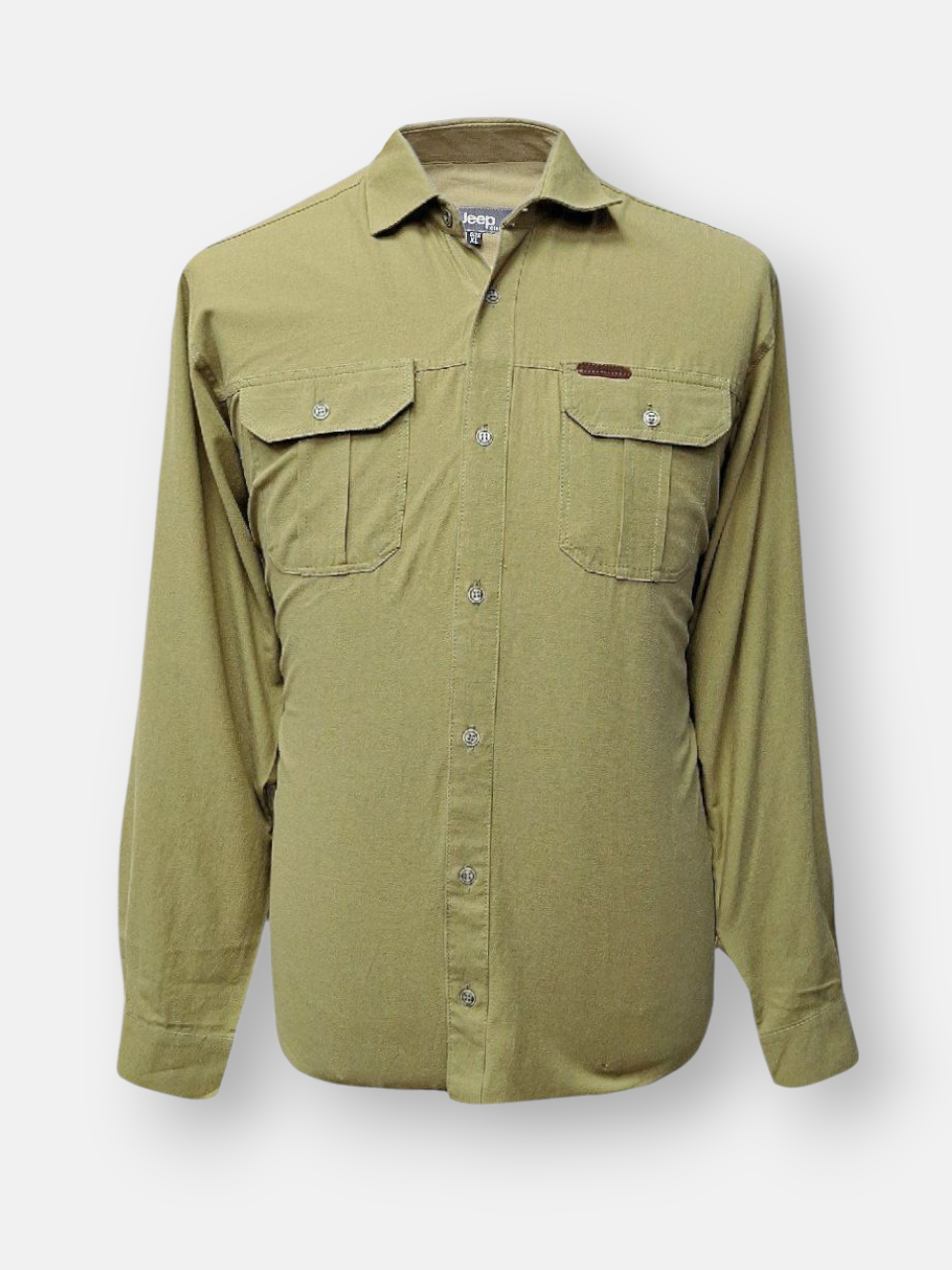 پیراهن مردانه آستین بلند دوجیب کتان AF