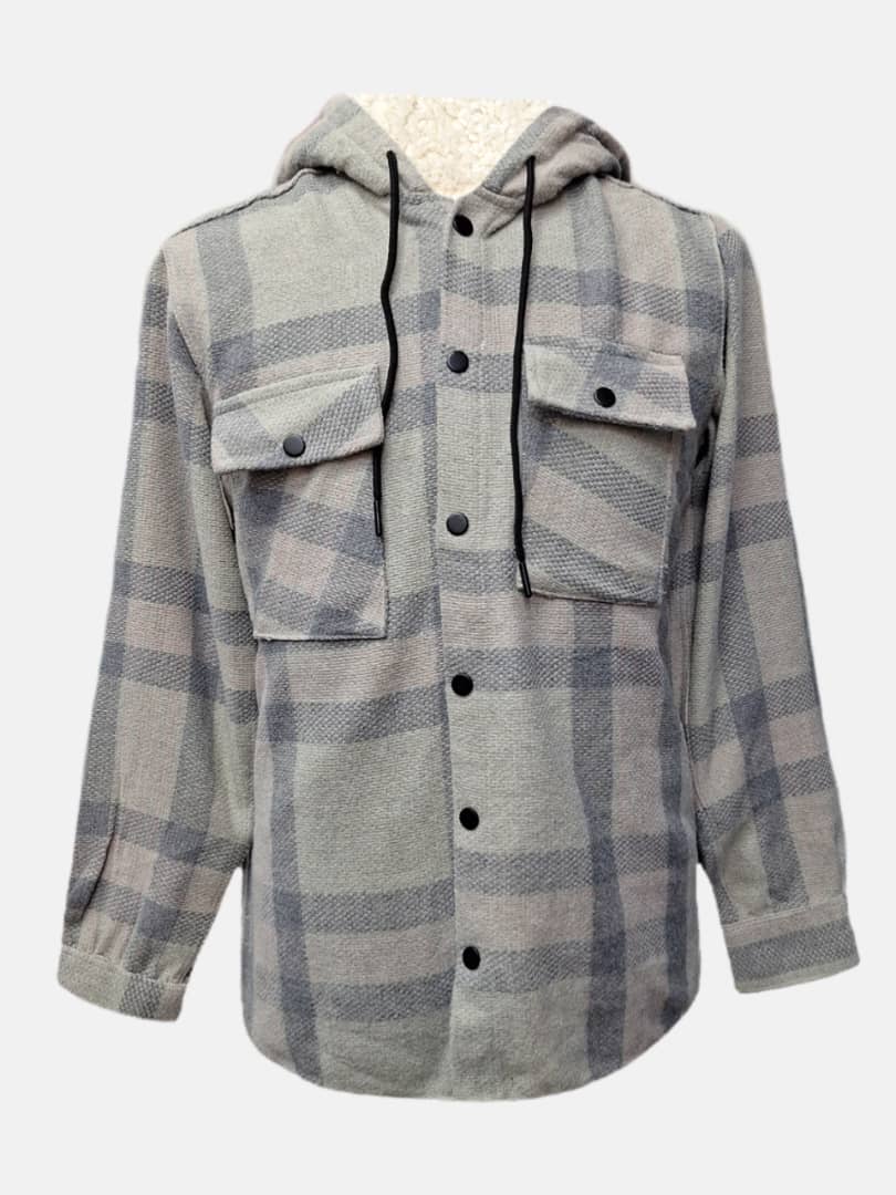 پیراهن مردانه کلاهدار طرحدار BH