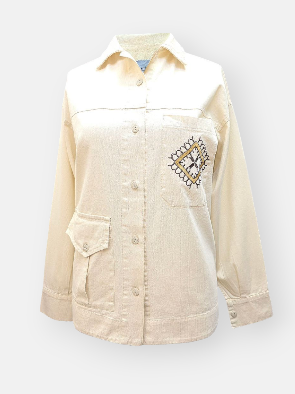 تونیک زنانه اسپرت گلدوزی کرم AV769