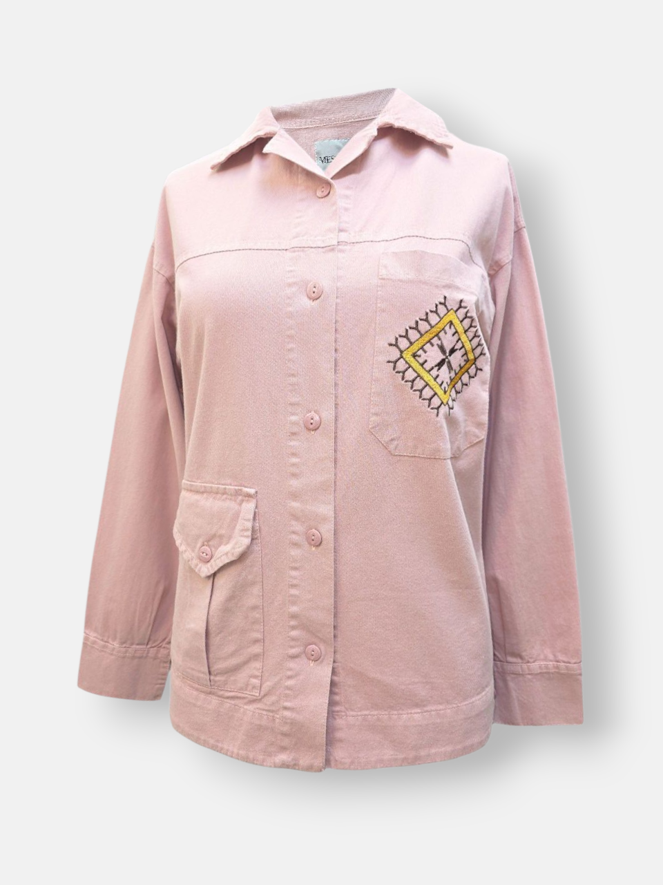 تونیک زنانه اسپرت گلدوزی صورتی AV769