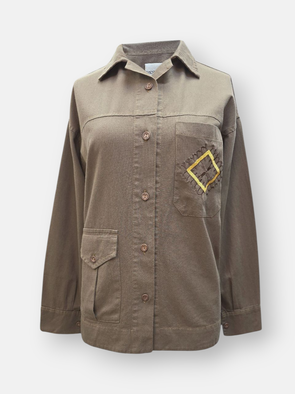 تونیک زنانه اسپرت گلدوزی نسکافه ای AV769