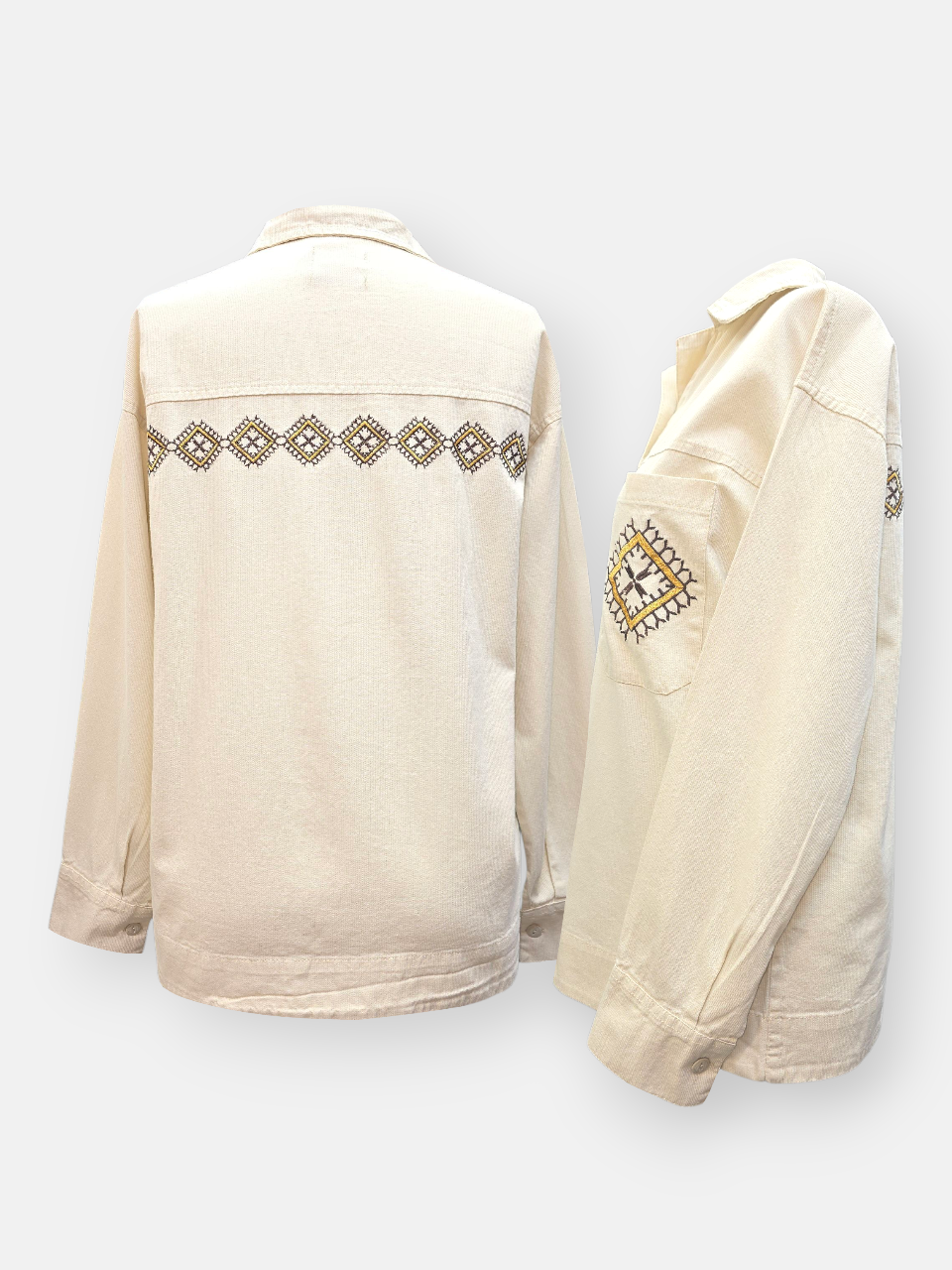 تونیک زنانه اسپرت گلدوزی کرم AV769