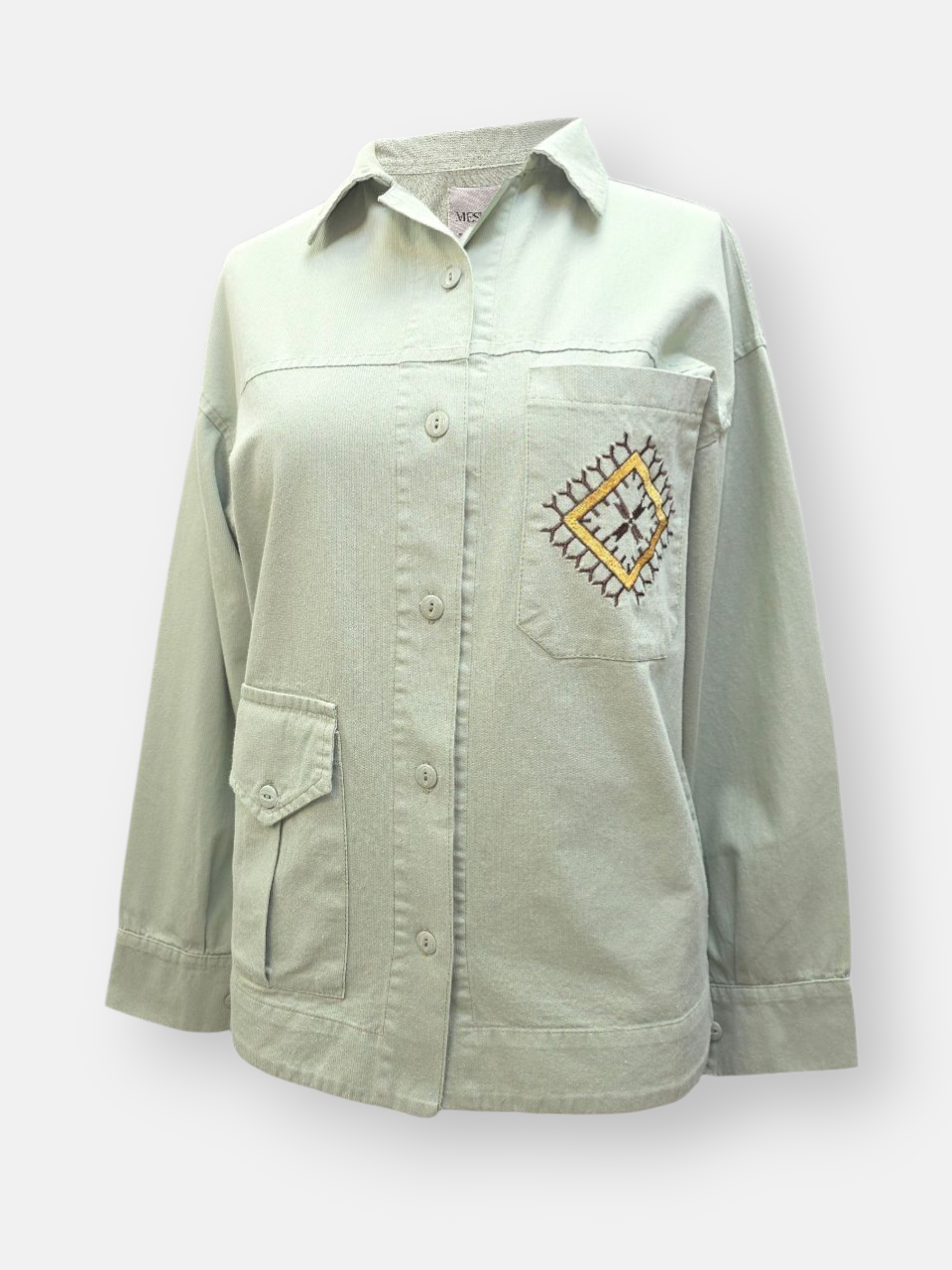 تونیک زنانه اسپرت گلدوزی سبز AV769