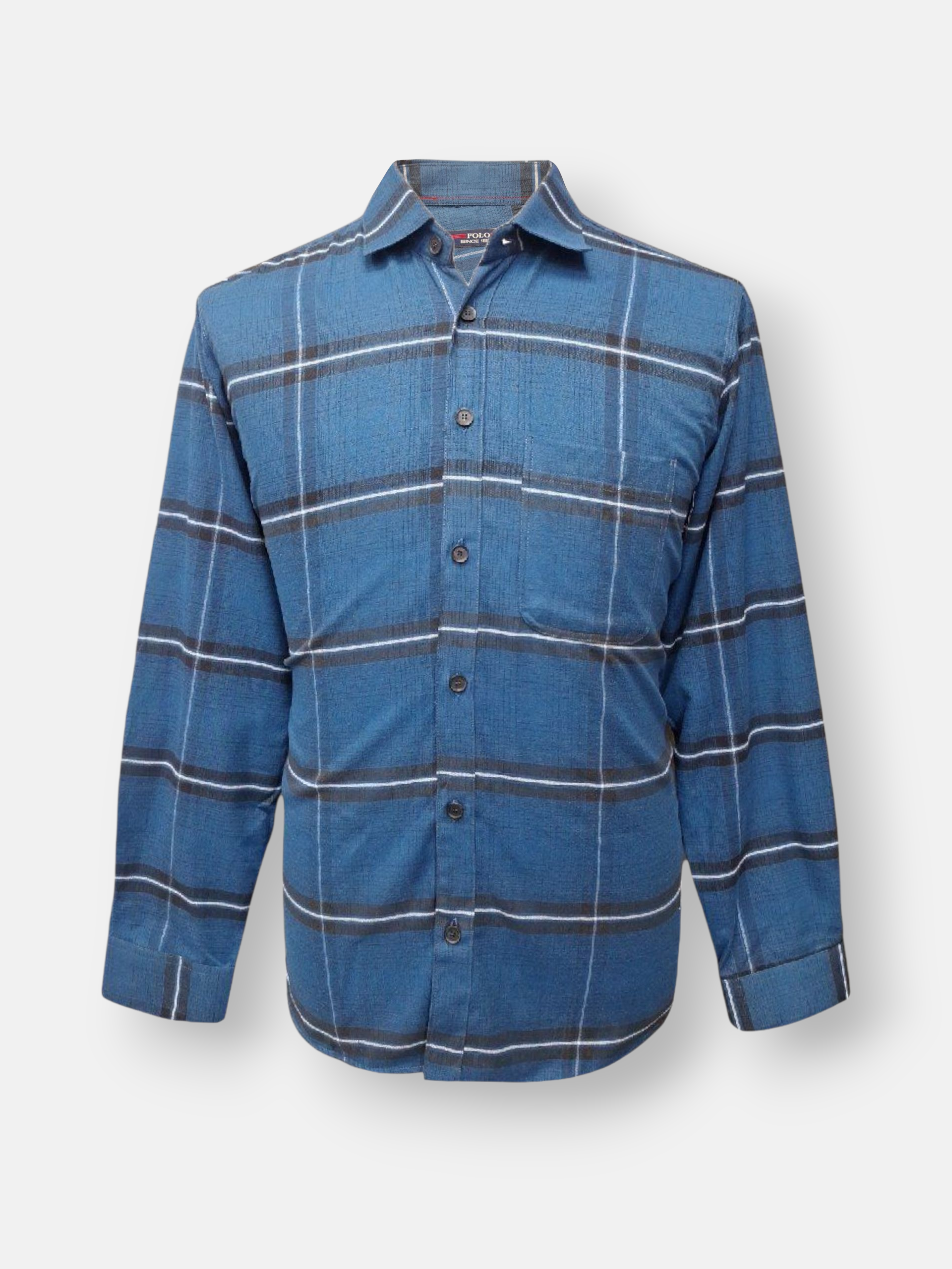 پیراهن مردانه آستین بلند کرکی چهارخانه AF