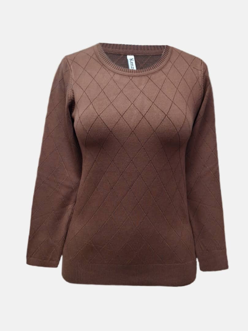 بلوز زنانه گپ قهوه ای AV1293