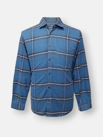 پیراهن مردانه آستین بلند کرکی چهارخانه AF