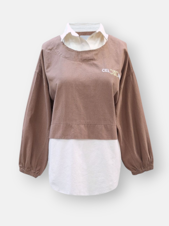 تونیک زنانه آستین کش کتان AV744