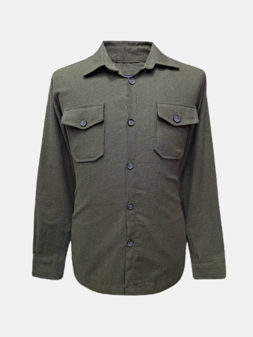 پیراهن مردانه چهارجیب پشمی یشمی AJ سایزM