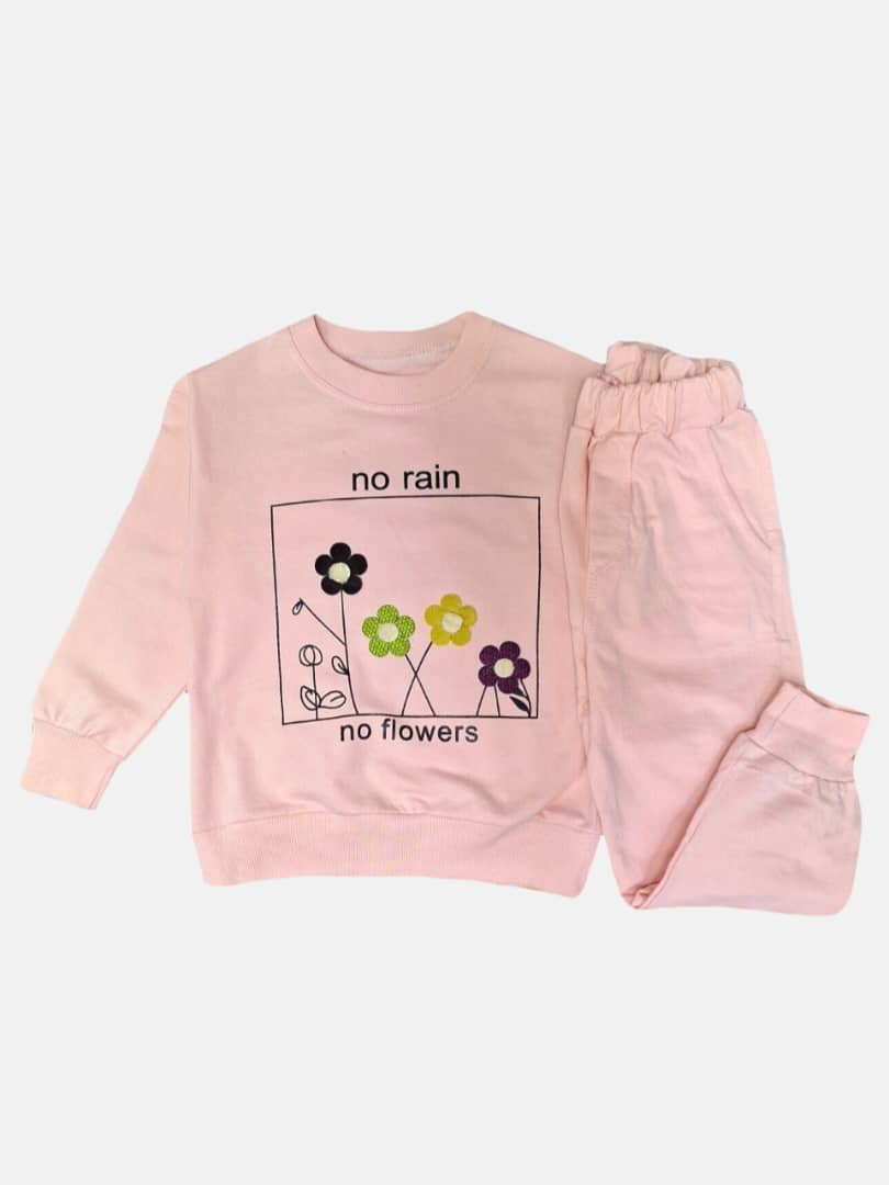 ست دخترانه بلوز شلوار صورتی CT سایز40