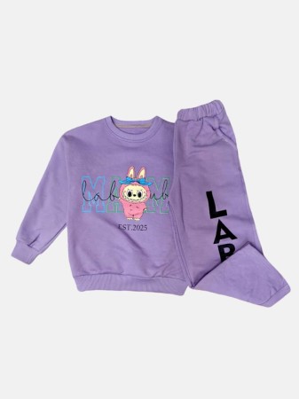 ست دخترانه بلوز شلوار دورس سه نخ لبوبو CT621