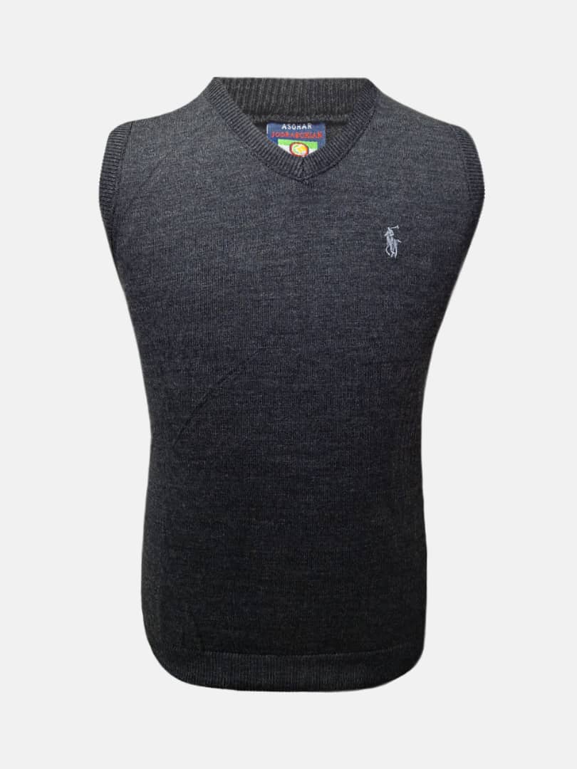 ژیله مردانه بافت اکریل ذغالی CR سایزXL