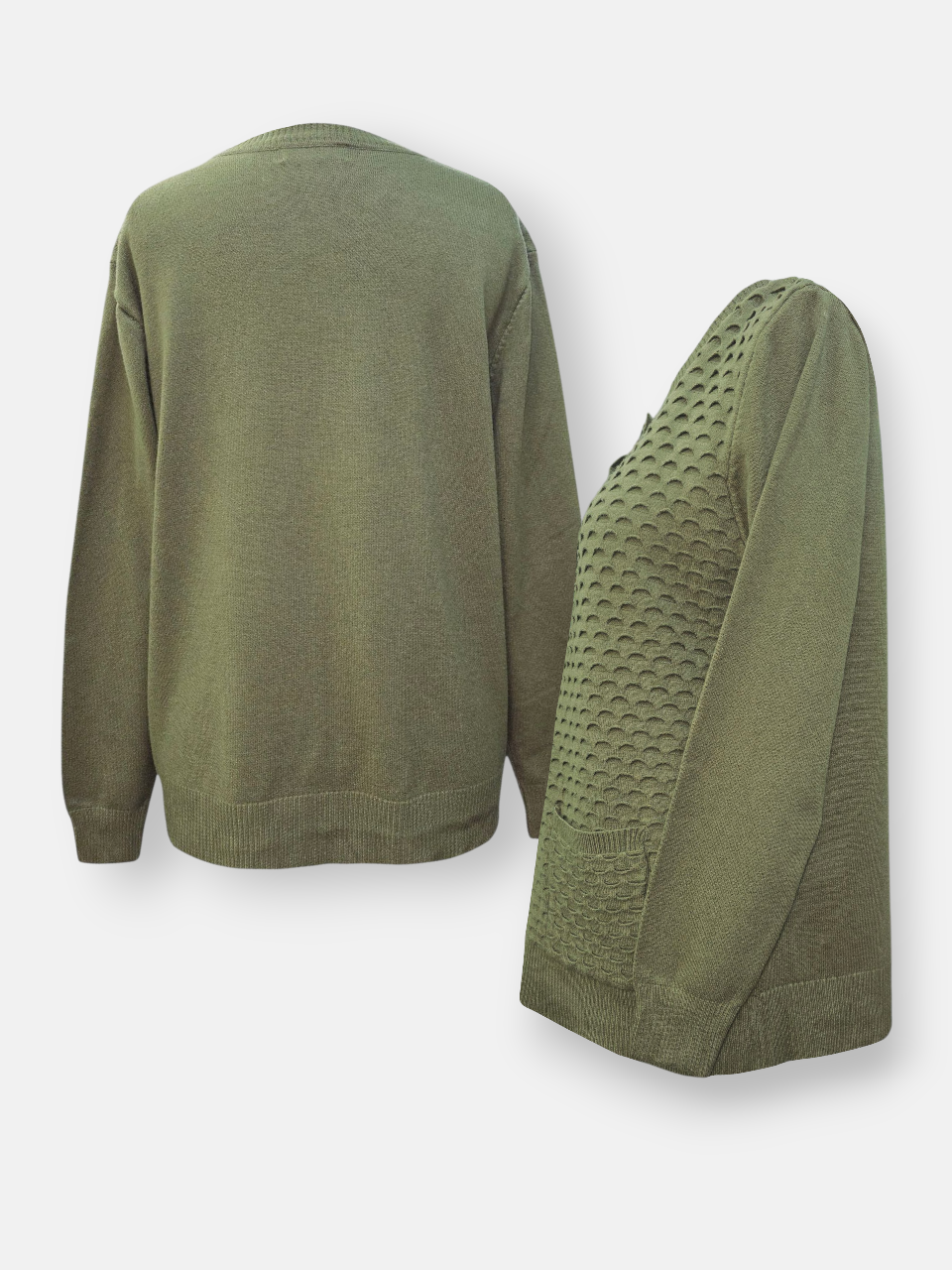 ژاکت زنانه طرحدار سبز DA3902