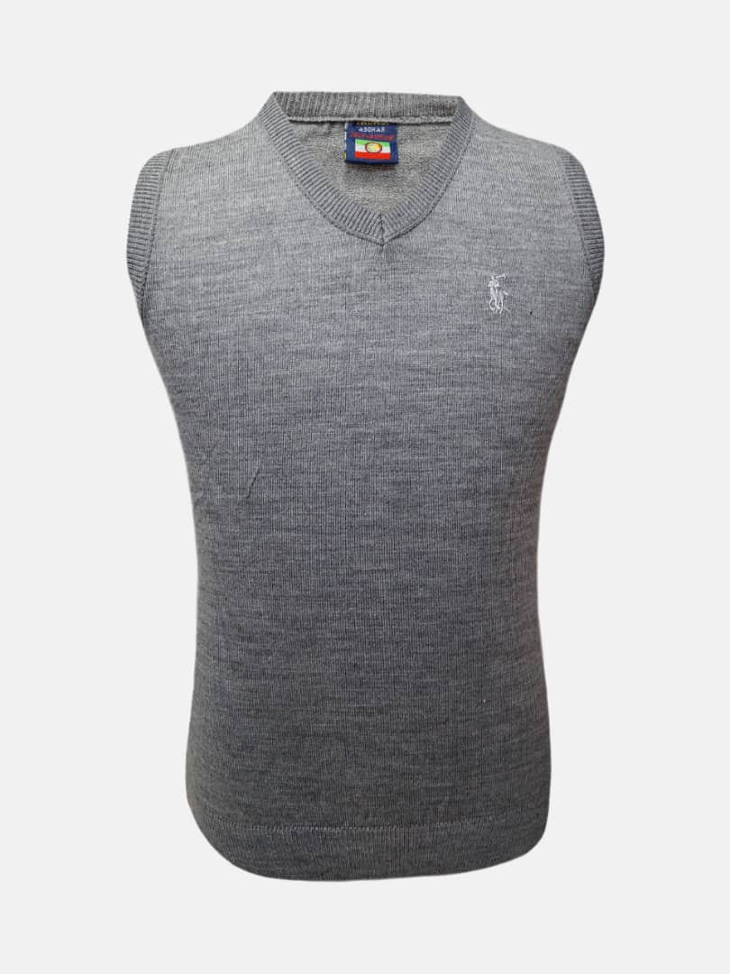 ژیله مردانه بافت اکریل طوسی روشن CR سایزXL