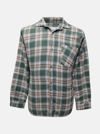 پیراهن مردانه آستین بلند پشمی چهارخانه CR