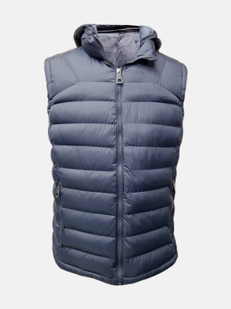 پافر مردانه کلاهدار شمعی سرمه ای CN2860 سایز5XL