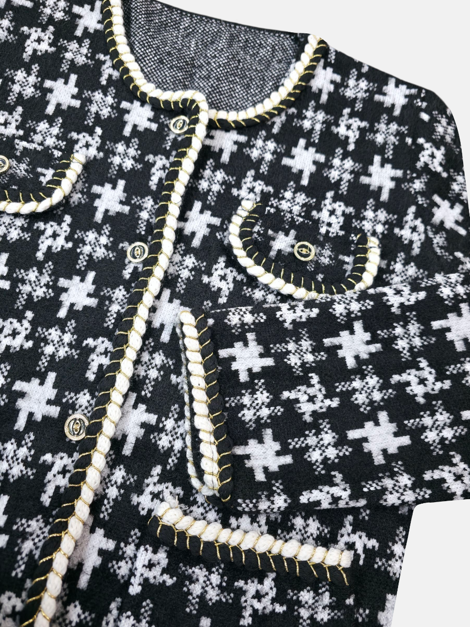 کت زنانه موهر طرح4 مشکی DA247