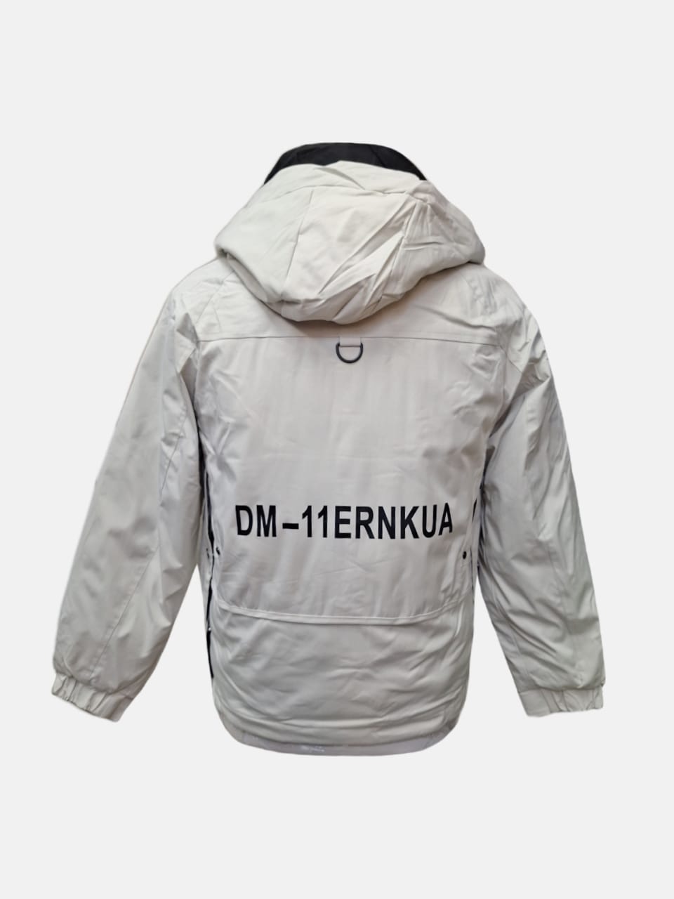 کاپشن مردانه باکسی کلاهدار برزنتی استخوانی CN25006 سایز4XL