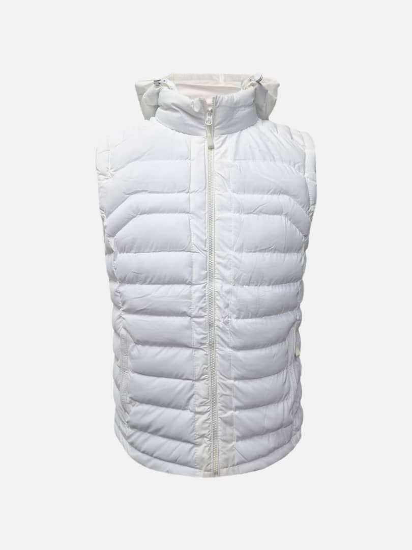 پافر مردانه کلاهدار پر سیلیکونی سفید CN277 سایز3XL