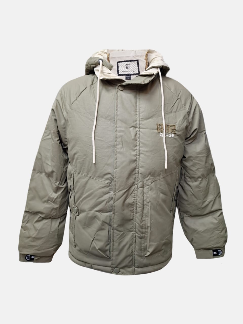 کاپشن مردانه باکسی کلاهدار سیلیکونی سدری CN927 سایزXL