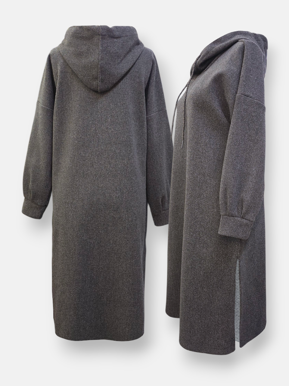 کفتان کلاهدار فوتر کش ذغالی AY