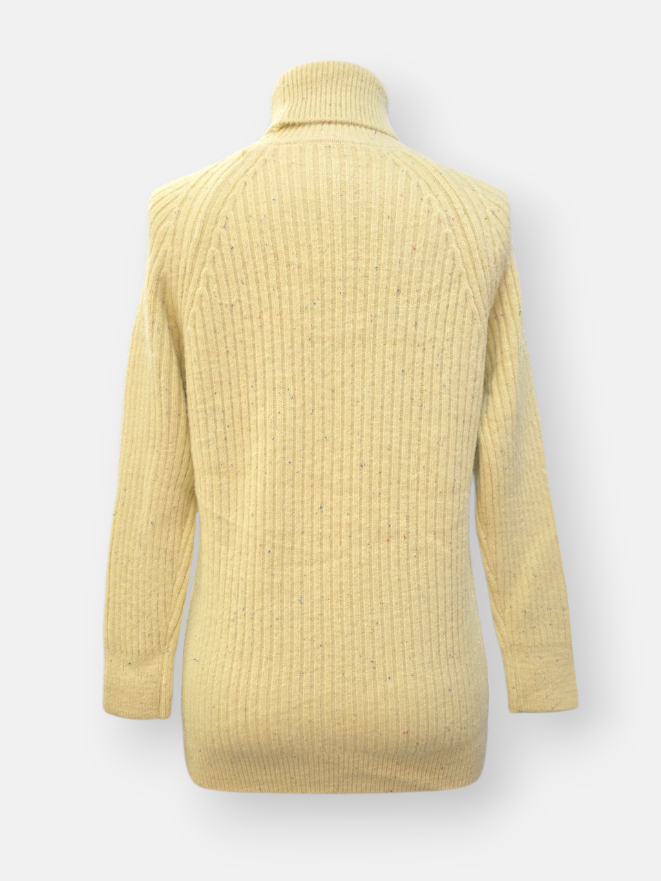 بلوز زنانه یقه اسکی موهر زرد DA286