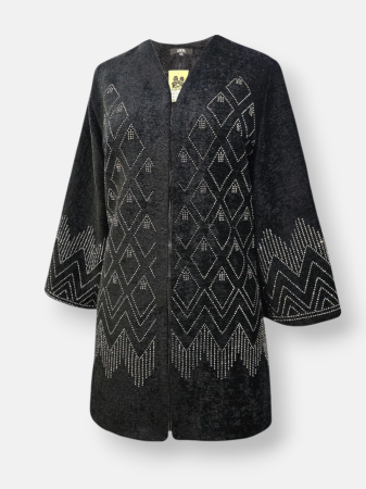 مانتو زنانه نگین دوزی مخمل شانل AY