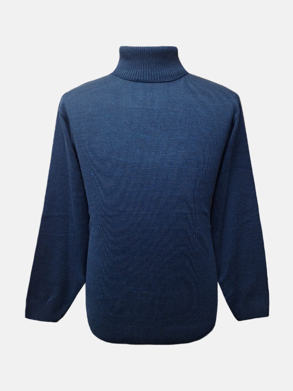 بلوز مردانه یقه اسکی بافت اکریل سرمه ای CR سایزL