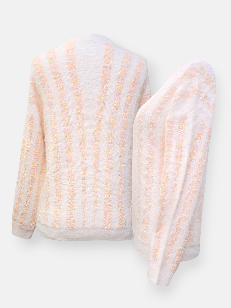 بلوز زنانه یقه گرد موهر طرح2 گلبهی DA296