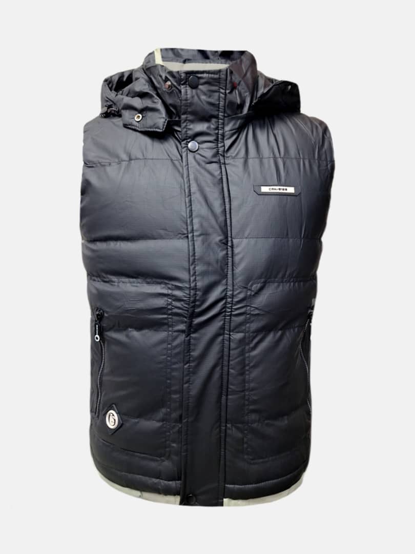 پافر مردانه کلاهدار سیلیکونی مشکی CN8611 سایزXL