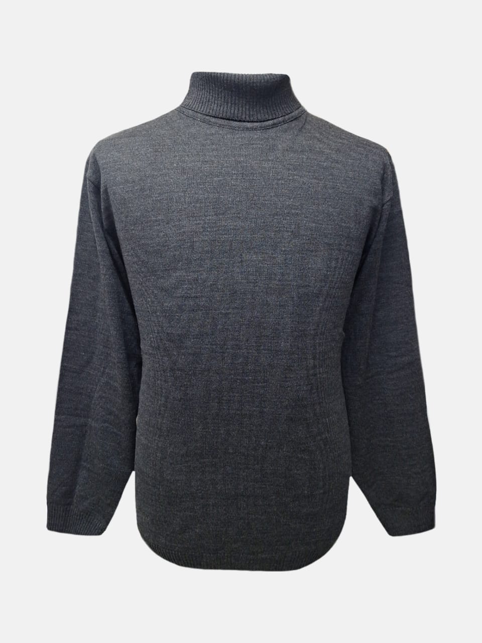 بلوز مردانه یقه اسکی بافت اکریل ذغالی CR سایزL