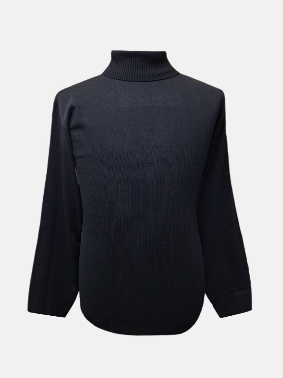 بلوز مردانه یقه اسکی بافت اکریل مشکی CR سایزL