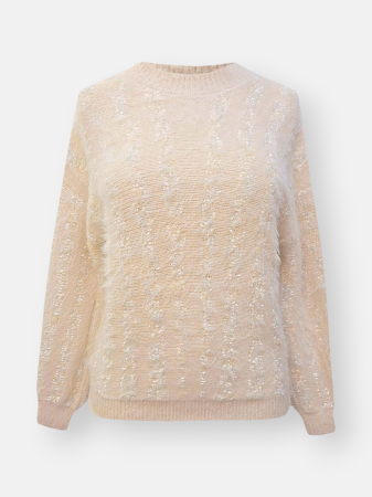 بلوز زنانه یقه گرد موهر DA296