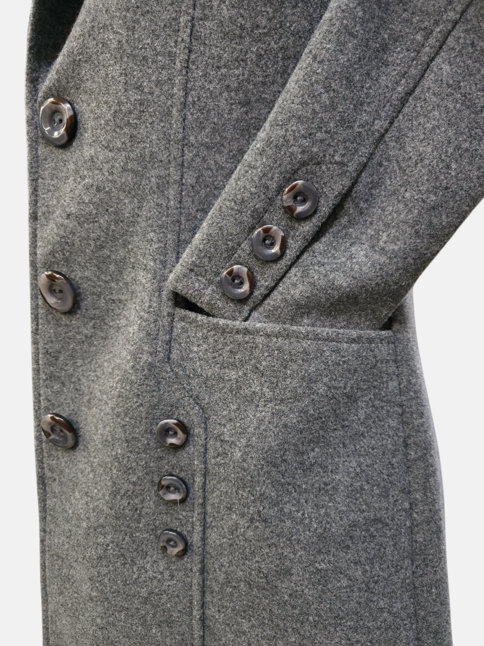 مانتو زنانه کوتاه فوتر طوسی AQ306 سایز46