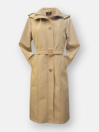 بارانی زنانه بلند زیپی پرادو پشت بلدینگ AQ310