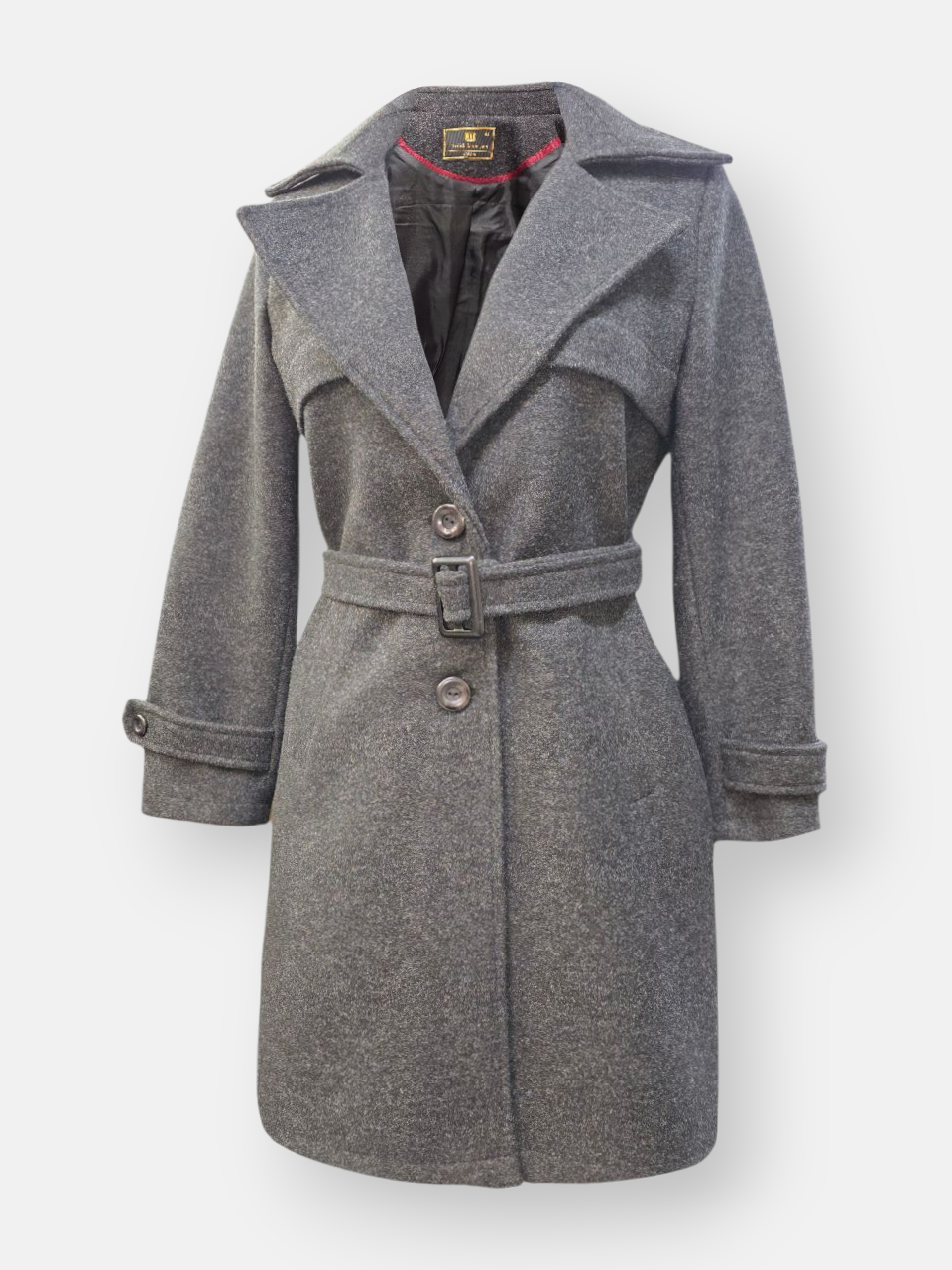 پالتو زنانه بلند فوتر طوسی AQ سایز44