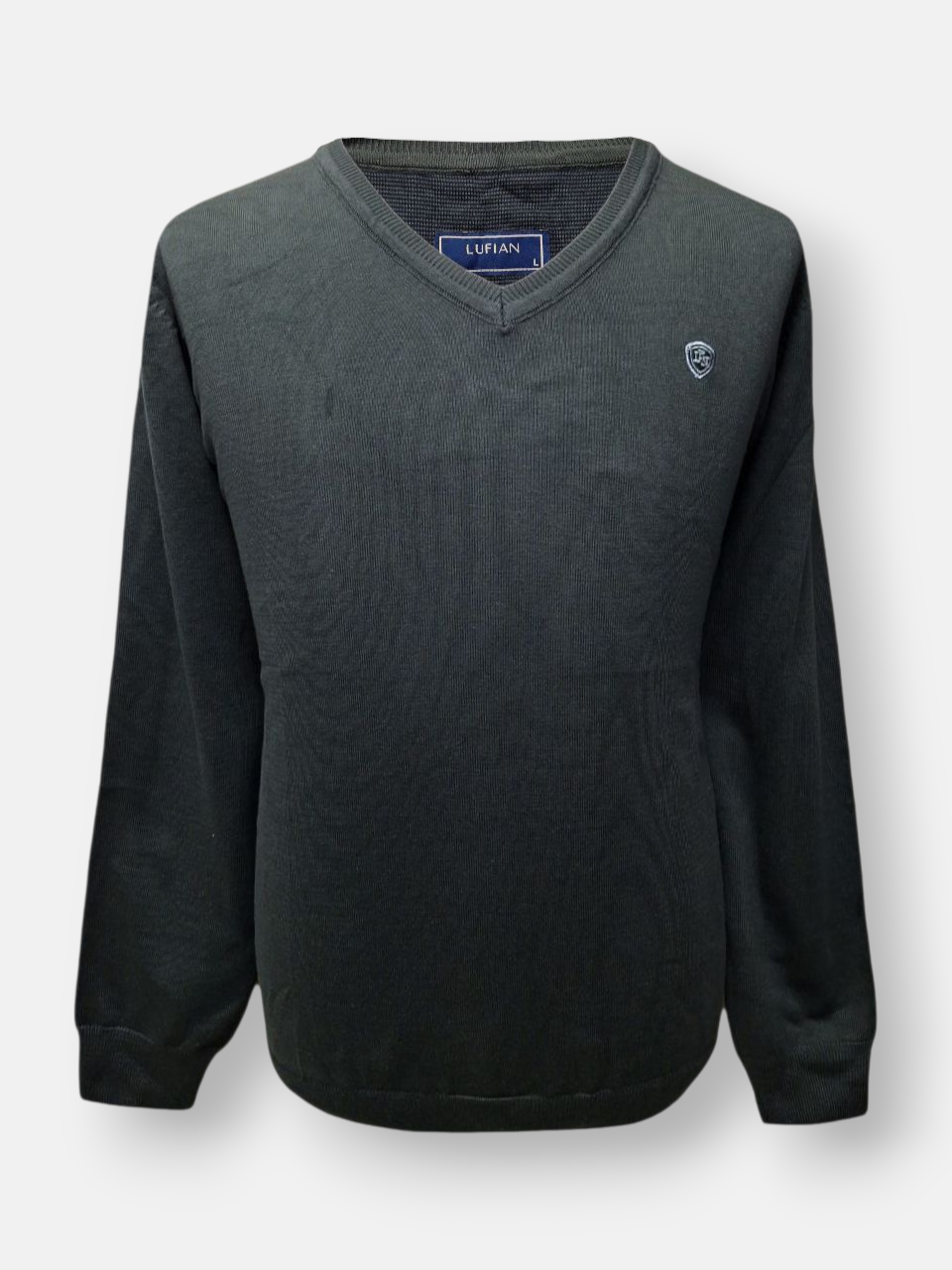 بلوز مردانه یقه هفت بافت سبز AJ901 سایزL