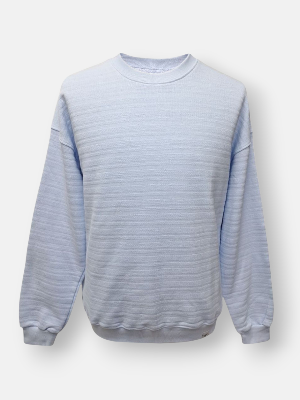 بلوز مردانه یقه گرد دورس راه راه آبی AJ136 سایزL